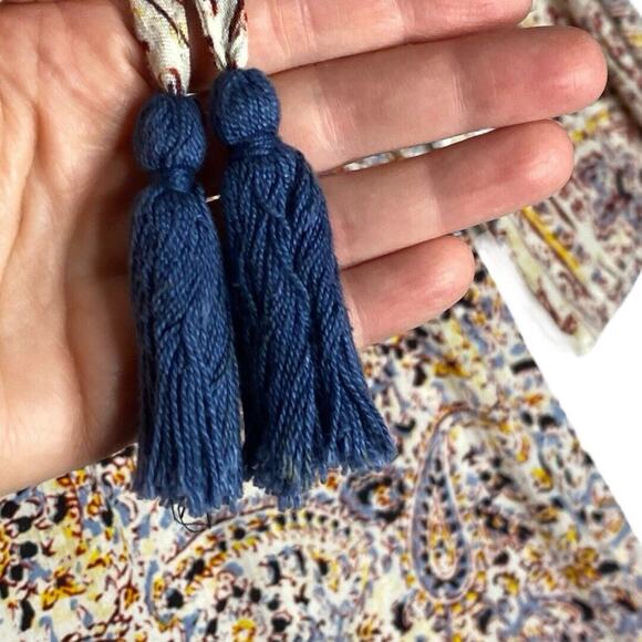 Billabong Take Me Away Tunic Dress Womens Sm Paisley Boho Chic Coastal Cowgirl - Picture 4 of 13